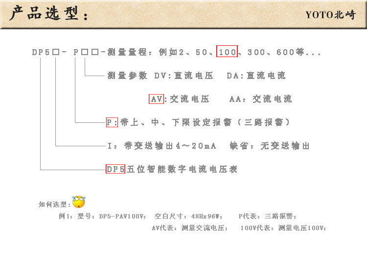 6、DP5数显电流表电压表