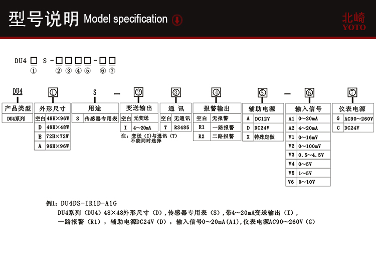 3、DU4S传感器显示表